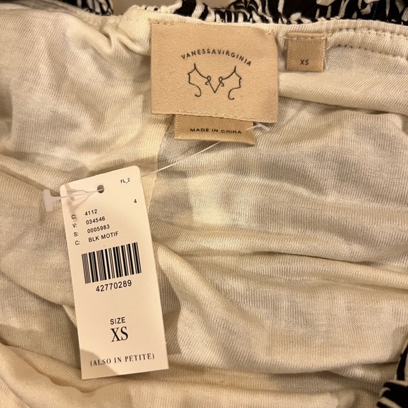 Anthropologie Top Vanessa Virginia Floral Knotted Scoop Neck Tank Size XS NWT - Picture 8 of 14